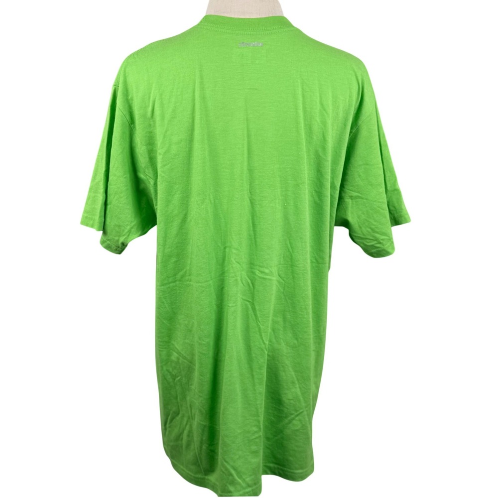 Adidas Mens Large T Shirt Lime Green Work Hard Stay Humble Graphic Motivational - Picture 3 of 7
